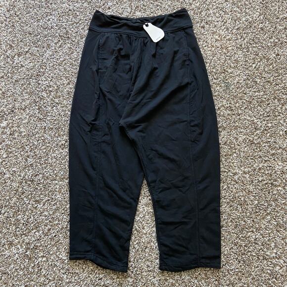 Prana Mindful Movement Harem Pant Women's XL Black Relaxed Mid Rise Tapered Leg - Picture 5 of 13